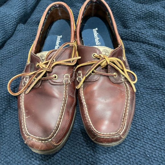 Timberland dark brown leather loafers/boat shoes (?) size 11.5 - Picture 5 of 5